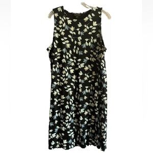 J. Jill Wearever Collection Floral Print Sleeveless Dress